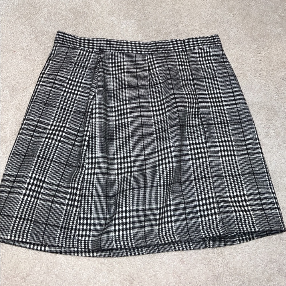brandy black and white skirt